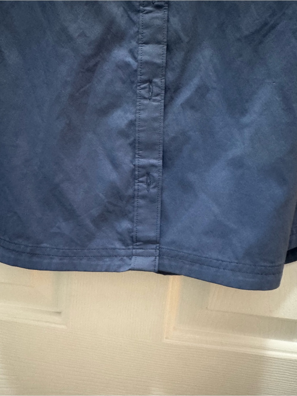 REI Women's Slate Blue Button-Down Utility Shirt - Picture 8 of 12